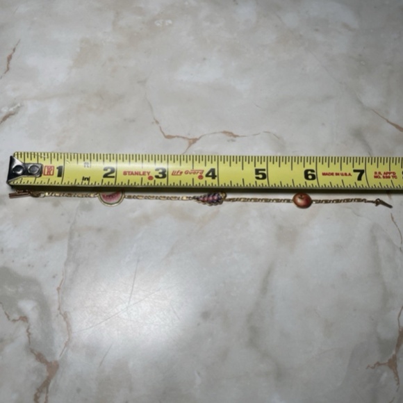 18 K Gold Fruit Bracelet Impa Italy Vintage Watermelon, Grapes, And Apple 3.72 G - Picture 7 of 9